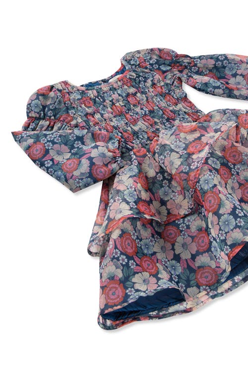 Shop Peek Aren't You Curious Kids' Floral Smocked Dress In Print