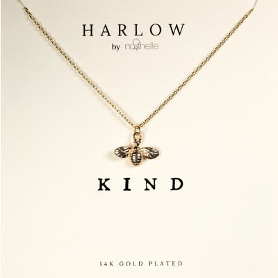 Harlow By Nashelle Kind Bumblebee Boxed Necklace