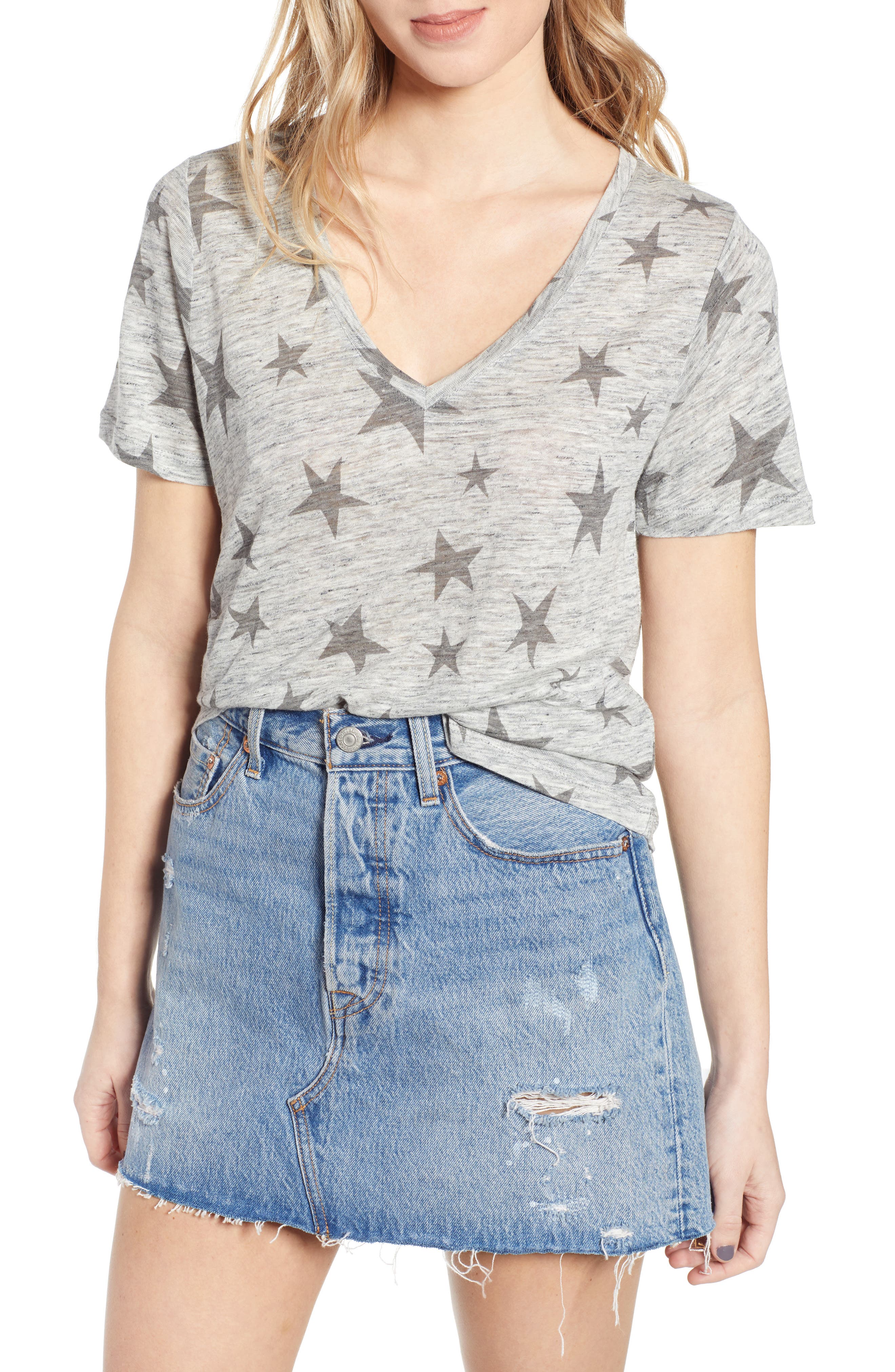 Rails Cara Tee, Grey
