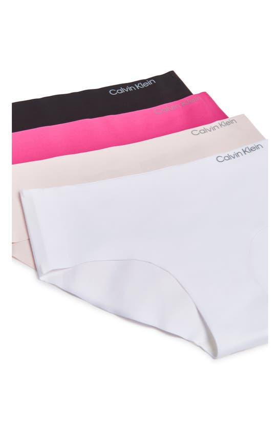 Shop Calvin Klein Kids' Raw Cut Assorted 4-pack Hipster Briefs In Neon Pops