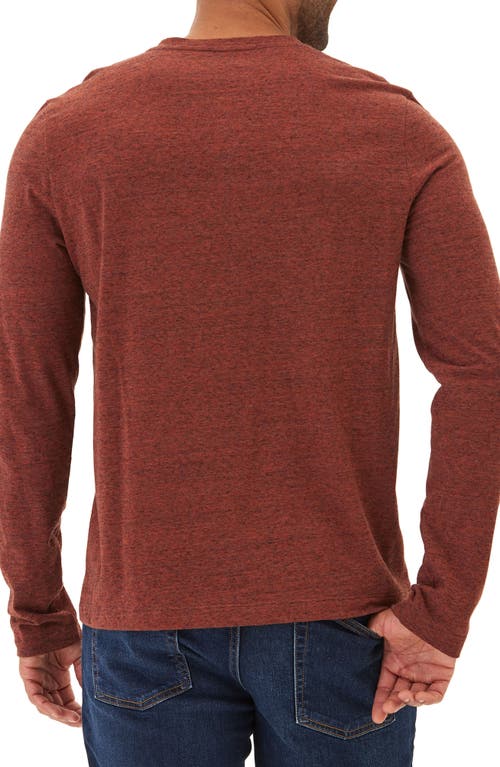 Shop Threads 4 Thought Braeden Slub Long Sleeve Henley In Bonfire