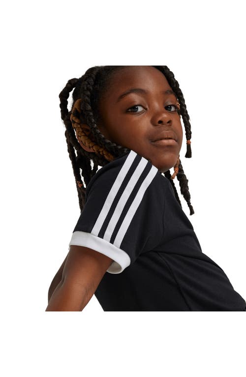 Shop Adidas Originals Adidas Kids' Adicolor Trefoil Cotton T-shirt In Black