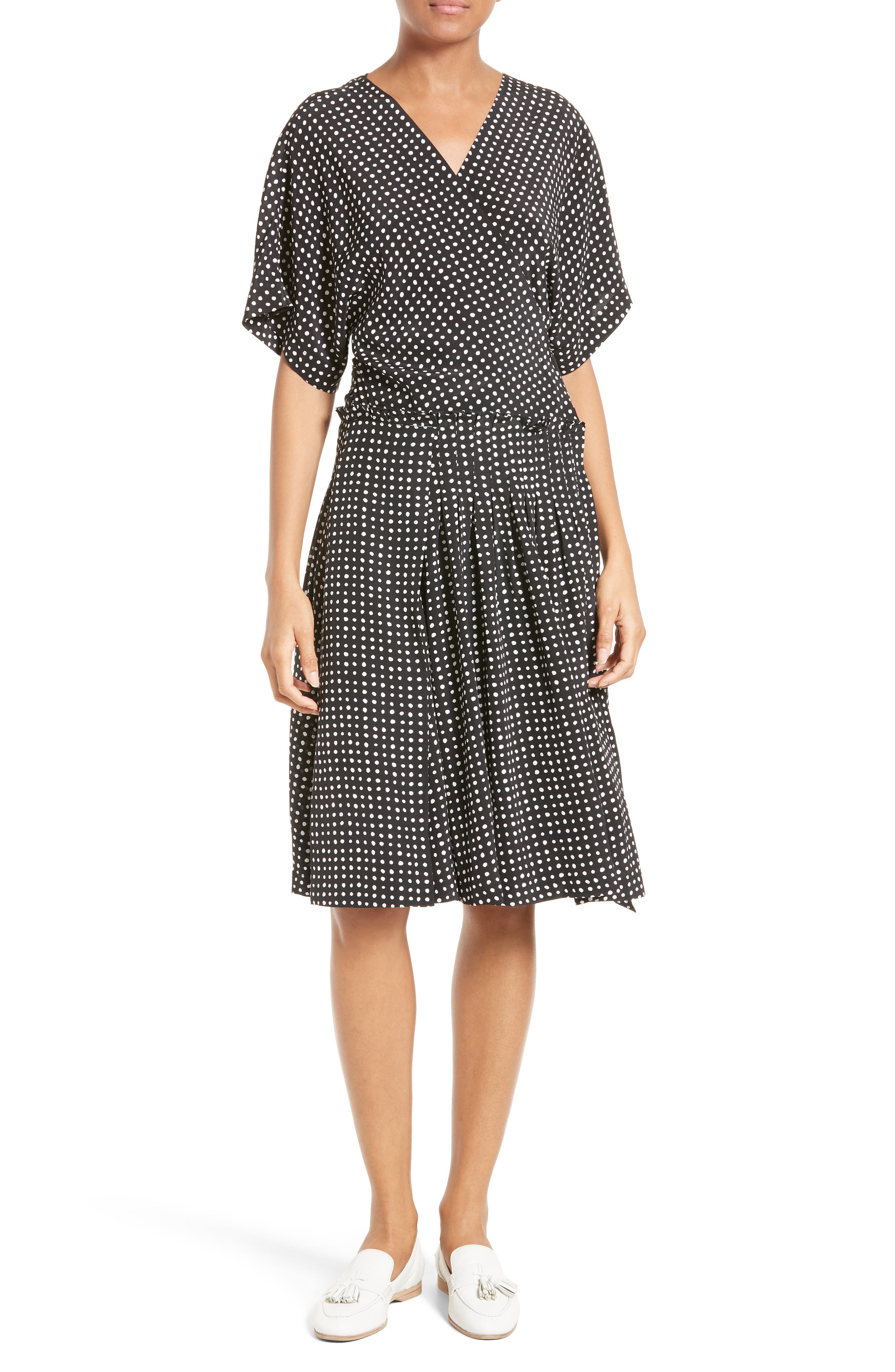 Diane von Furstenberg Polka Dot Silk DRing Wrap Dress Nordstrom