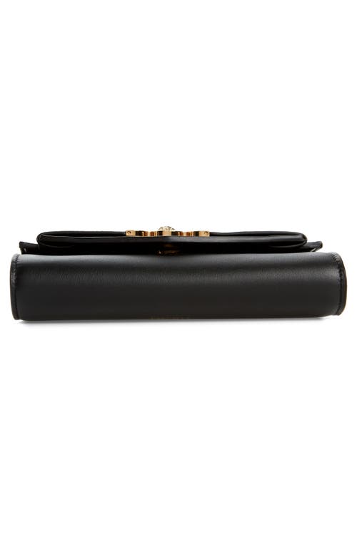 Versace Medusa '95 Leather Crossbody Bag In Black- Gold