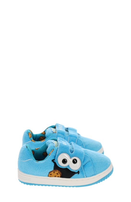 Sg Footwear Kids' Sesame Street Cookie Monster Faux Fur Sneaker In Blue