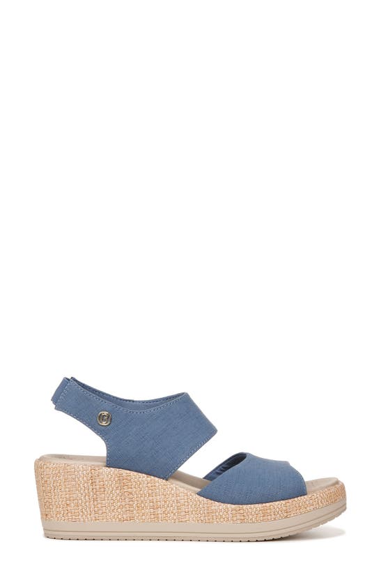 Shop Bzees Reveal Wedge Slingback Sandal In Blue