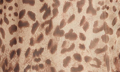 Bardot Lucianna Leopard Print Long Sleeve Wrap Dress In B Leopard