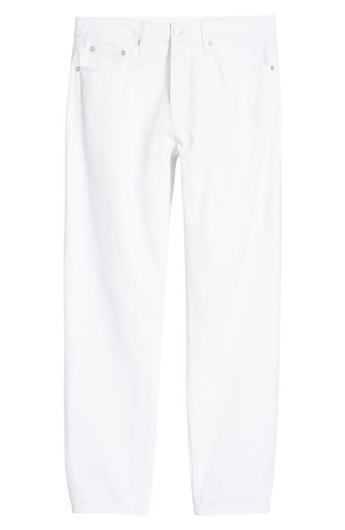 Topman Relaxed Button Fly Jeans in White