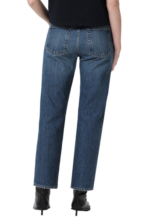 Agolde Luna Pieced Cotton Denim Jeans In Essence