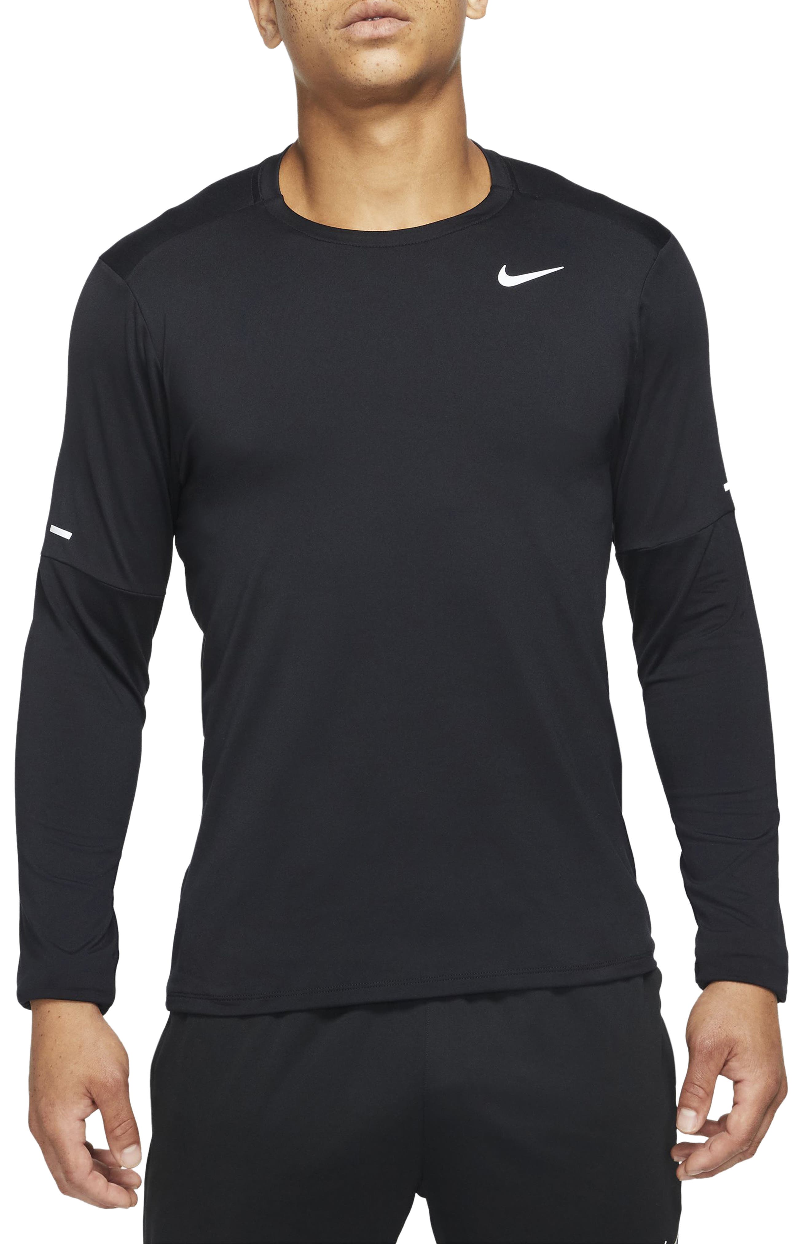 mens nike running long sleeve top