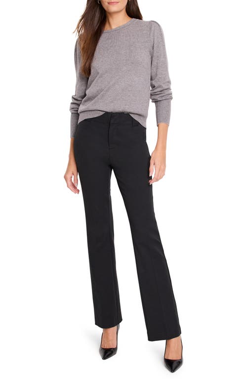 Nic + Zoe Nic+zoe Plaza Demi Bootcut Ankle Pants In Black Onyx