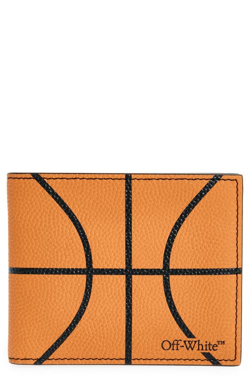 Off-White Basketball Leather Bifold Wallet in Orange A Black at Nordstrom