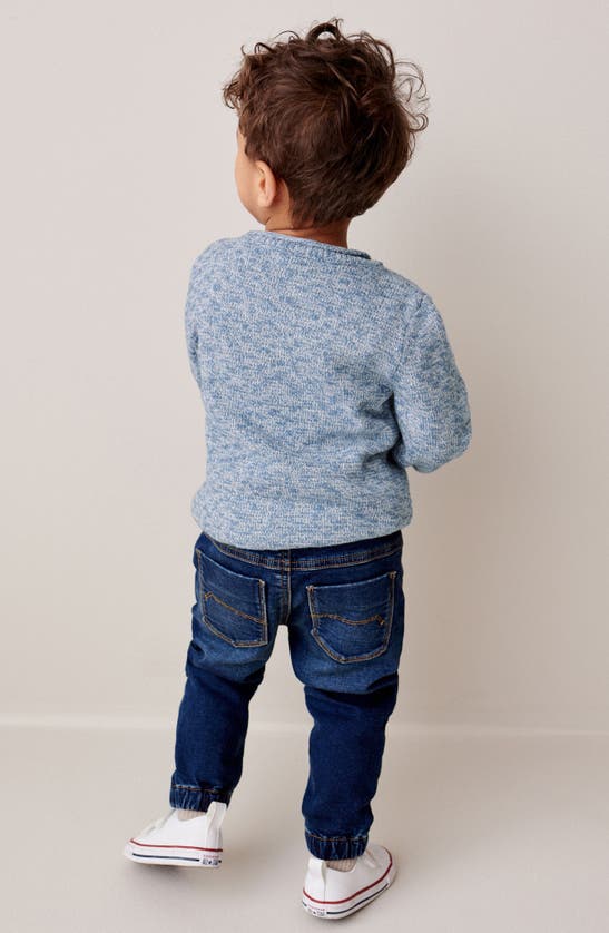 Next Kids' Sailboat Appliqué Cotton Sweater In Blue