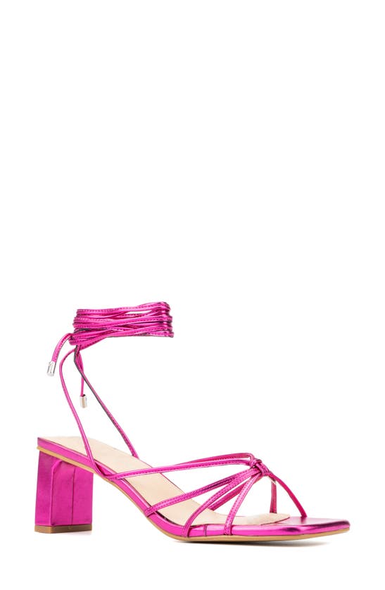 Fashion To Figure Women's Lana Wide Width Heels Sandals In Pink