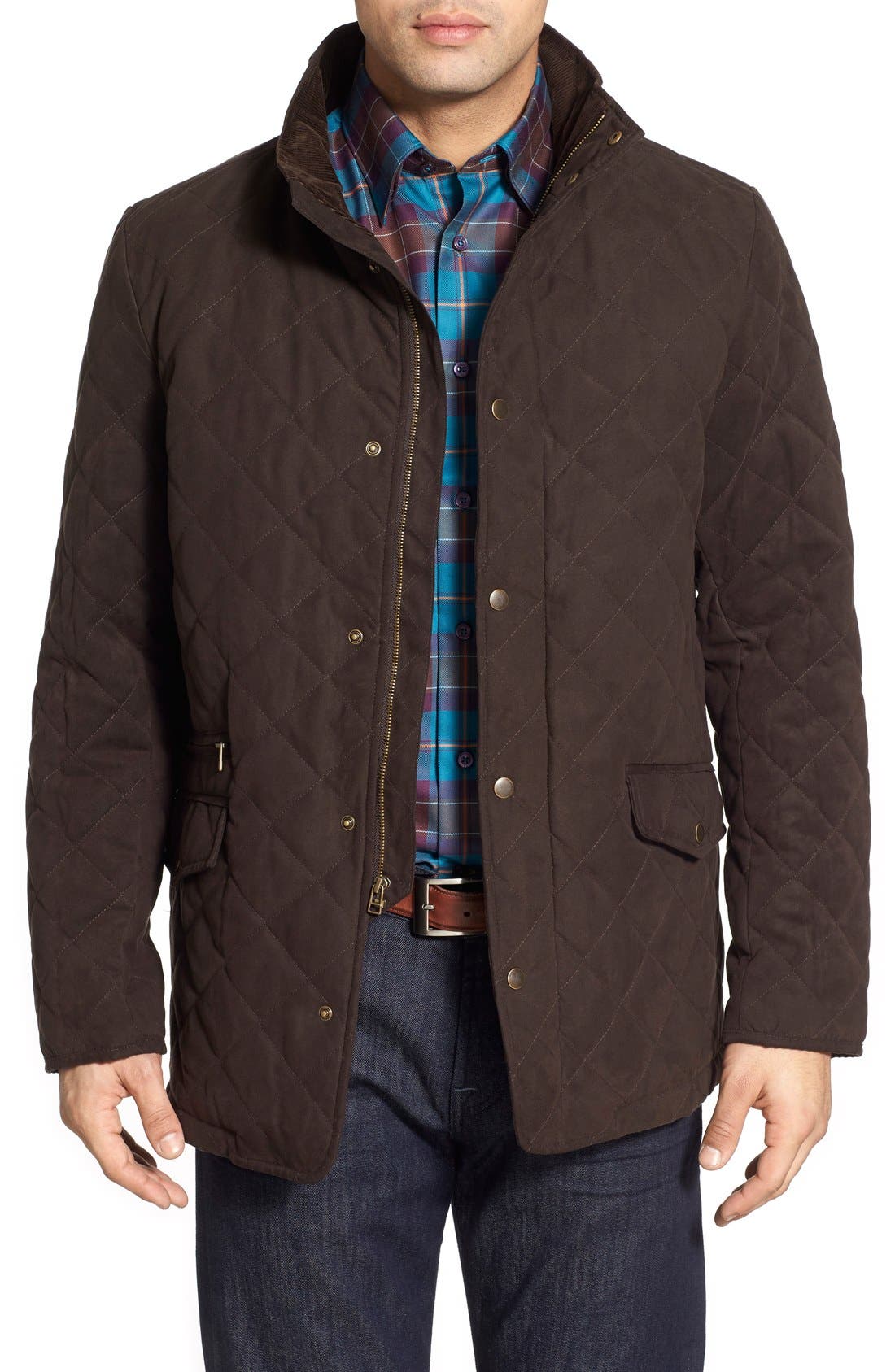 Nordstrom Men's Shop Quilted Faux Suede Jacket Nordstrom