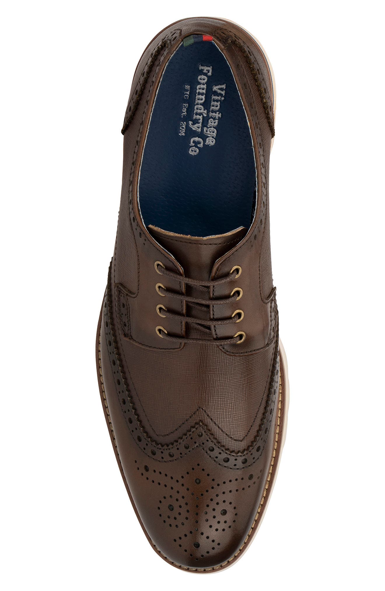 VINTAGE FOUNDRY Elliot Leather Wingtip 