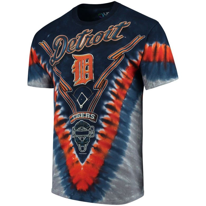 NEW Detroit Tigers Grateful Dead Tye Dye Shirt Liquid Blue Adult