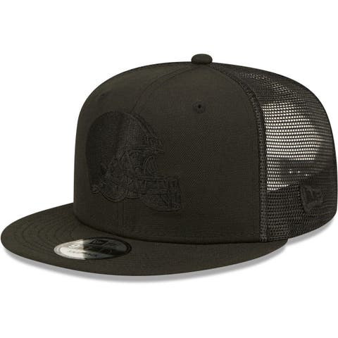 New Era Black Cleveland Browns Gulch 39THIRTY Flex Hat