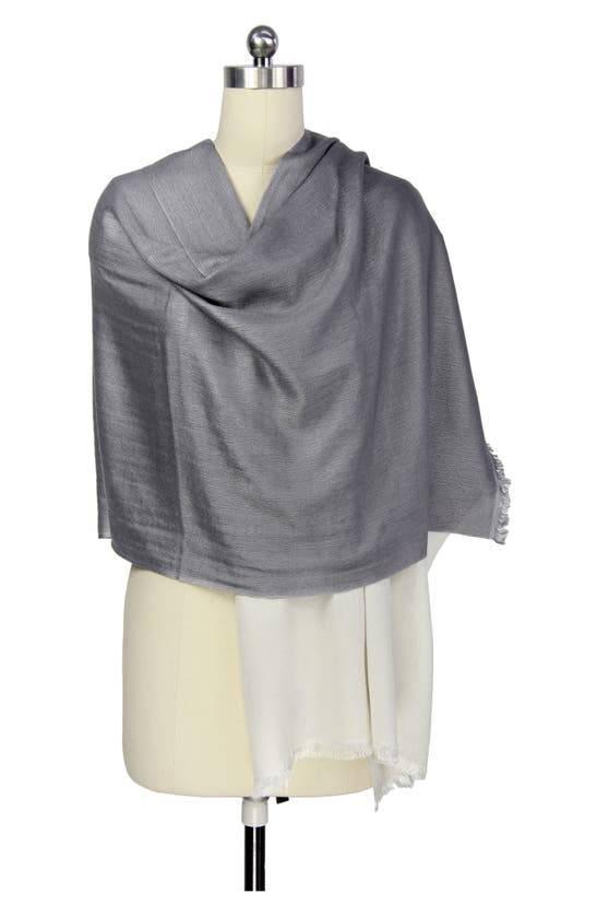 SAACHI SAACHI TWO-TONE CASHMERE & SILK SCARF