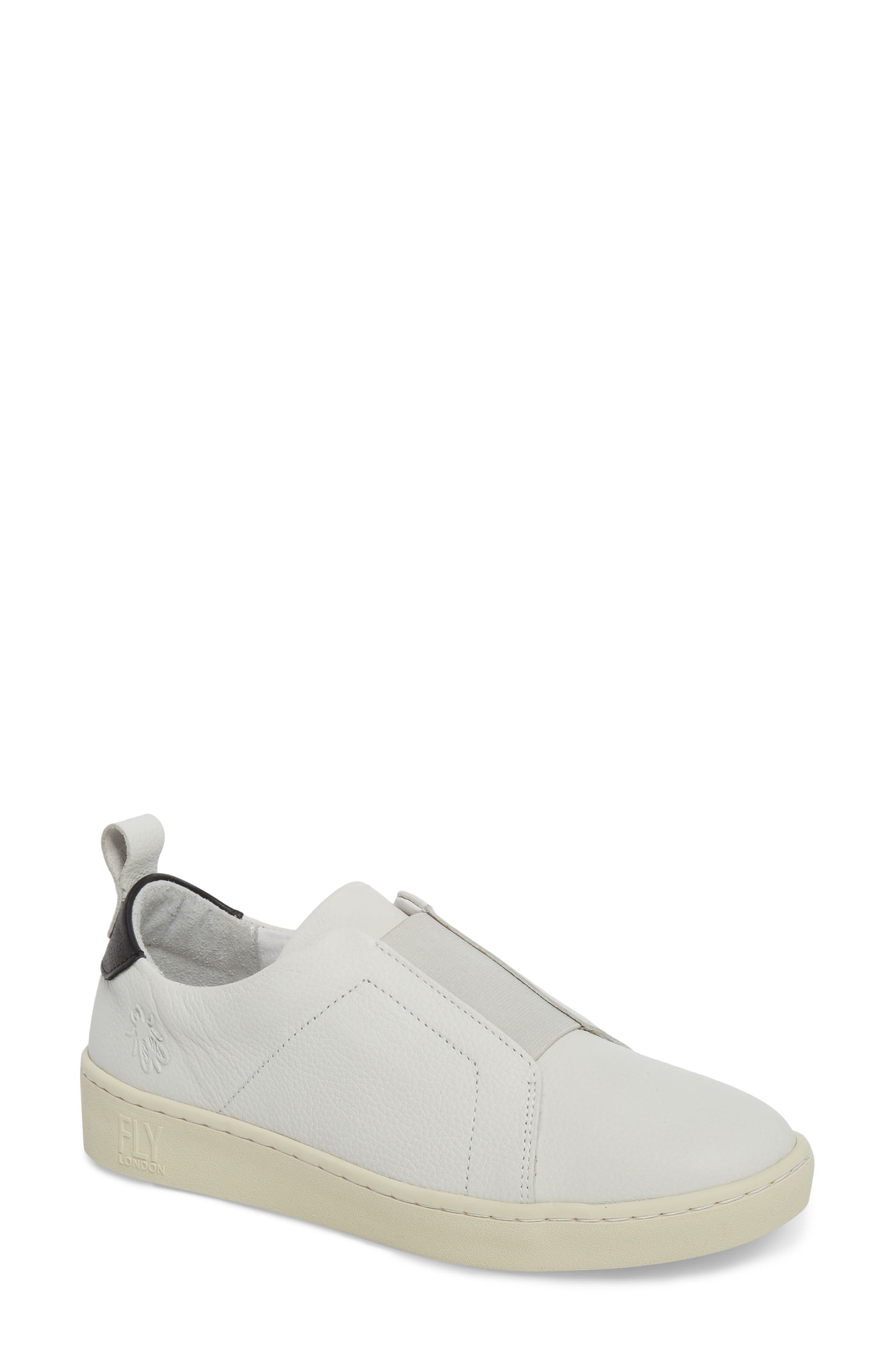 Fly London Mutt Slip-On Sneaker, White