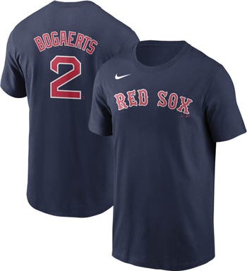 Men's Nike Xander Bogaerts Navy Boston Red Sox Name & Number T-Shirt