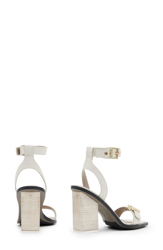 Shop Allsaints Pamela Ankle Strap Sandal In Parchment White