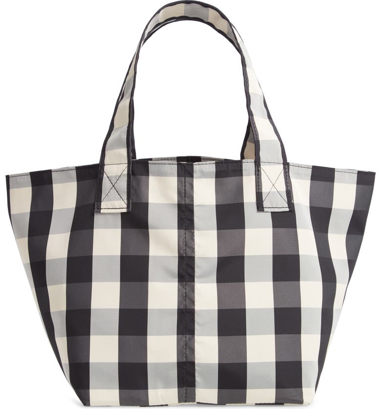 TRADEMARK Small Gingham Nylon Grocery Tote | Nordstrom