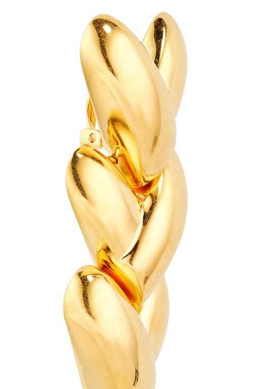 Shop Tom Ford Love Clip-on Earrings In 1y049 Vintage Gold