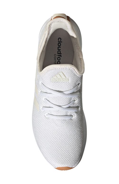 Adidas Originals Adidas Cloadfoam Pure Running Shoe In White/white/zero Metallic