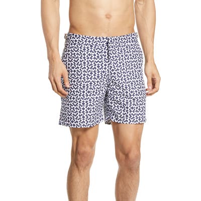 Orlebar Brown Bulldog Frecce Swim Trunks, Blue