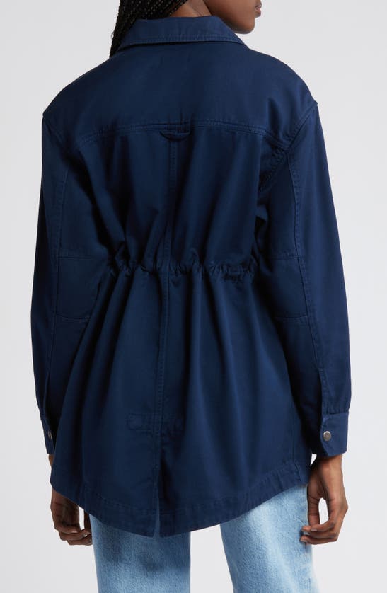 Shop Ag Josephine Cotton Utility Jacket In After Midnight