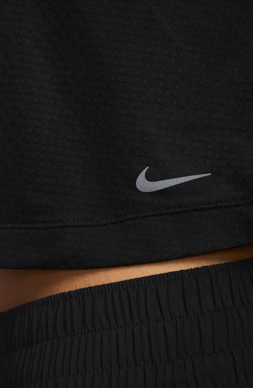 Shop Nike One Classic Breathe Dri-fit Crop Tank In Black/black