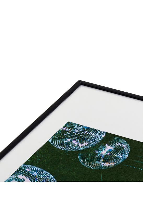 Deny Designs Disco Ball Ceiling By Samantha Hearn Metal Framed Art Print In Blue