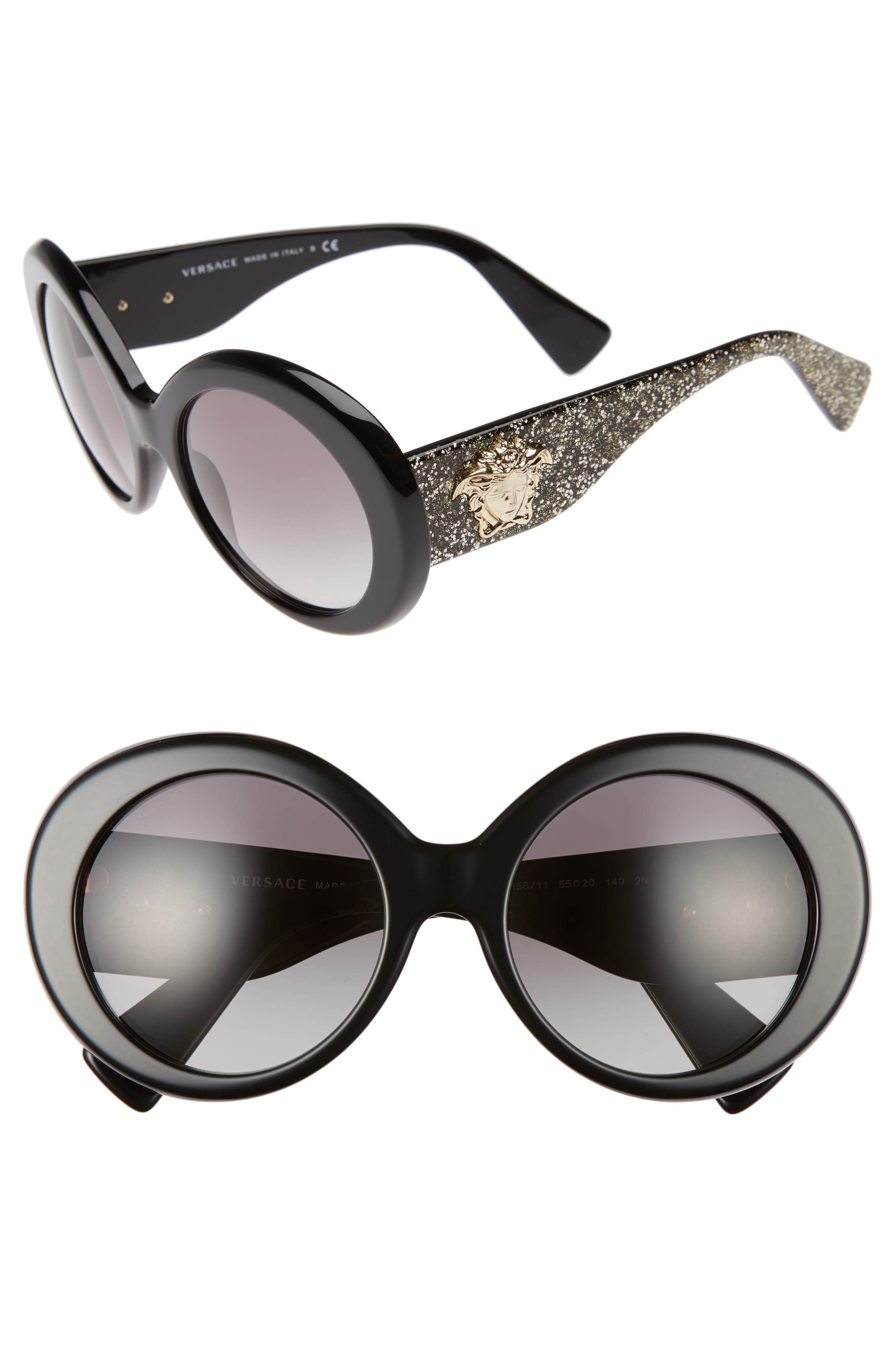 Versace 55mm Round Sunglasses | Nordstrom