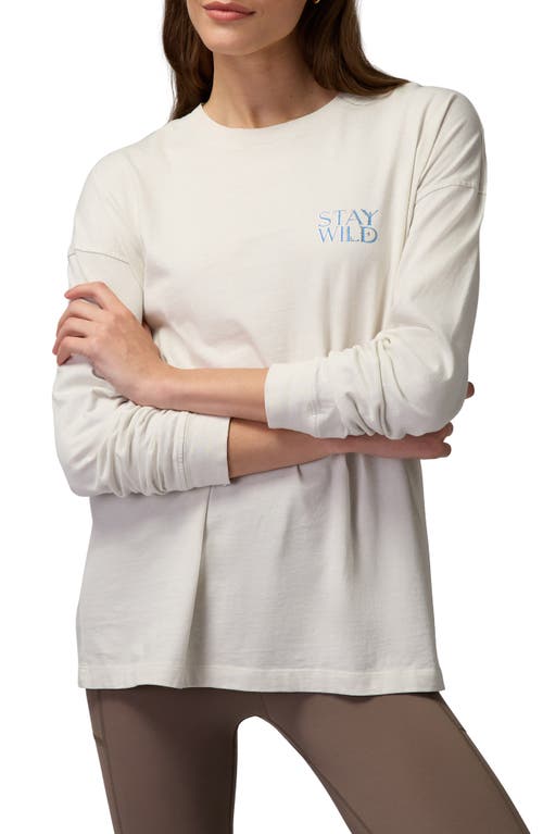 Spiritual Gangster Stay Wild Denver Long Sleeve Cotton Graphic T-Shirt Birch at Nordstrom,