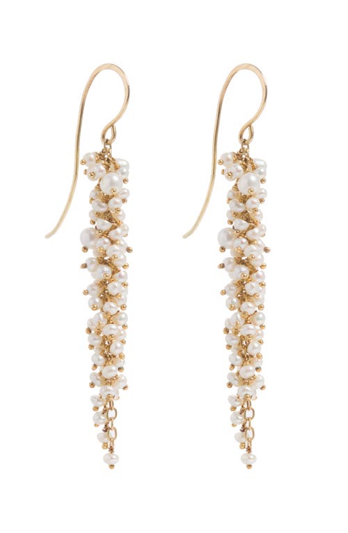 Freya Rose Delicate Pearl Drops In Gold