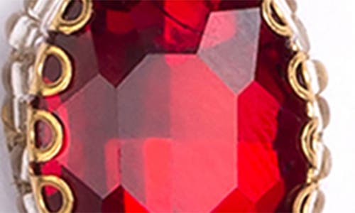 Deepa Gurnani Tyra Drop Earrings In Ruby