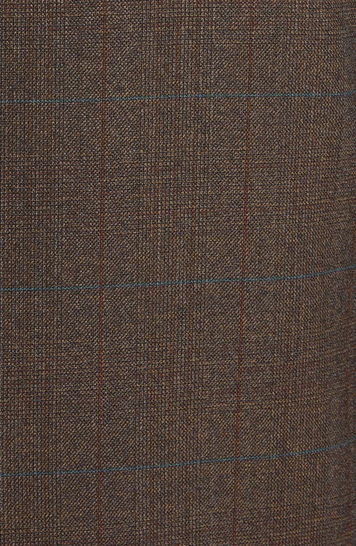 Bottega Veneta Prince Of Wales Plaid Wool Sport Coat In 2172 Brown/red/blue