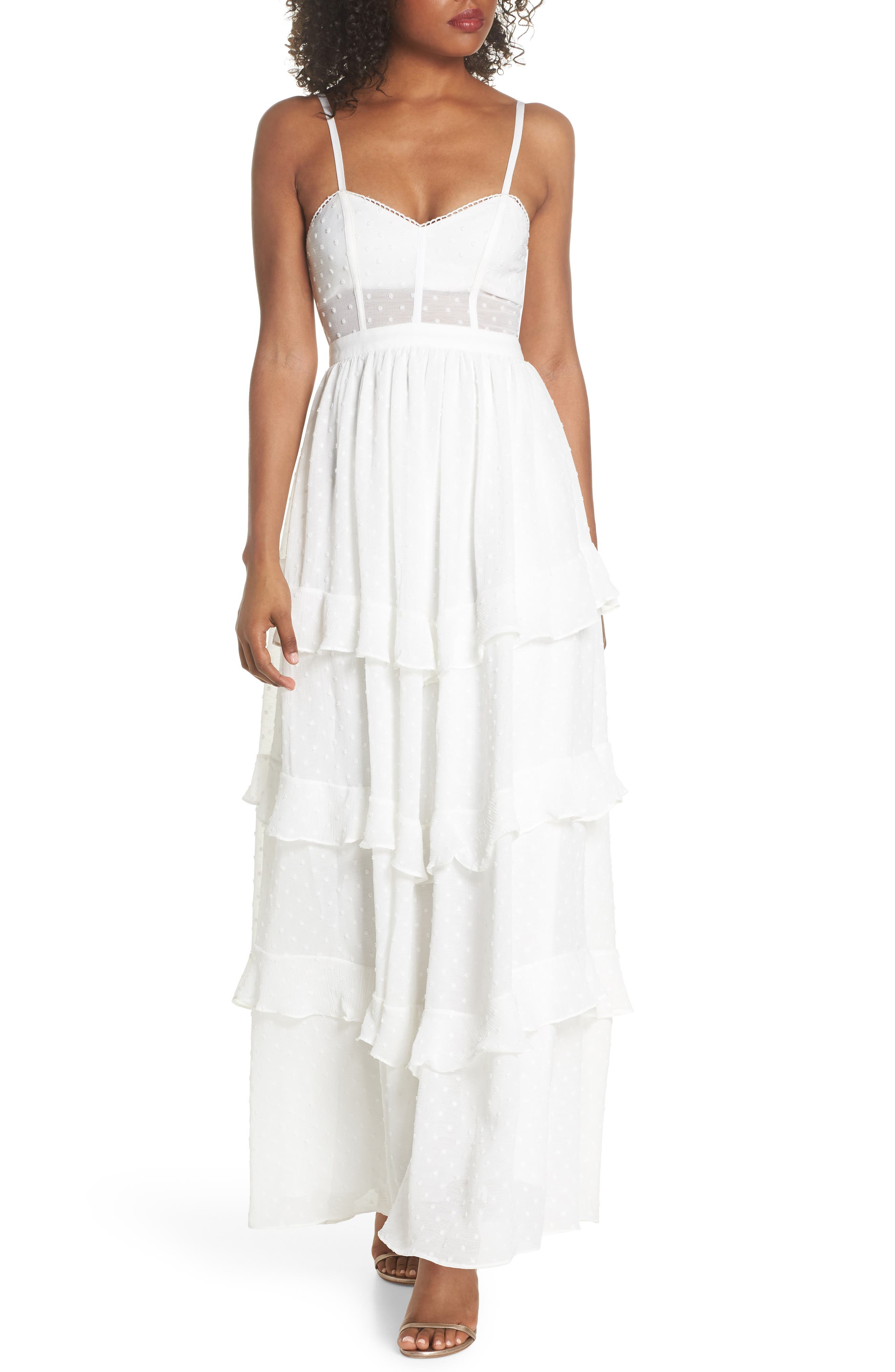 fame and partners white dress