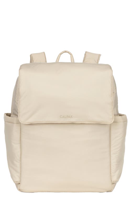 CALPAK Diaper Backpack with Laptop Sleeve in Oatmeal at Nordstrom