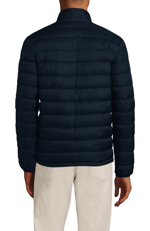 Shop Lands' End Wanderweight Ultralight Packable Down Jacket In Radiant Navy