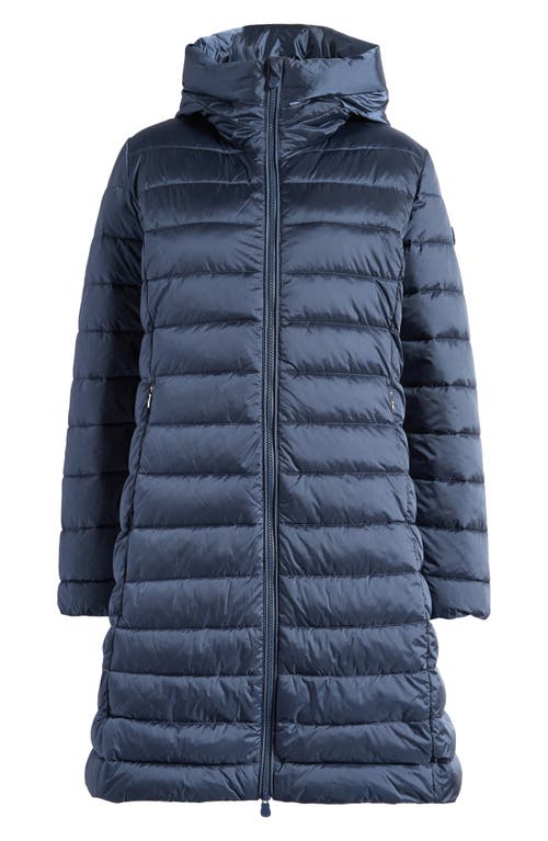 Save The Duck Saffron Water Repellent Hooded Quilted Puffer Coat In Blue