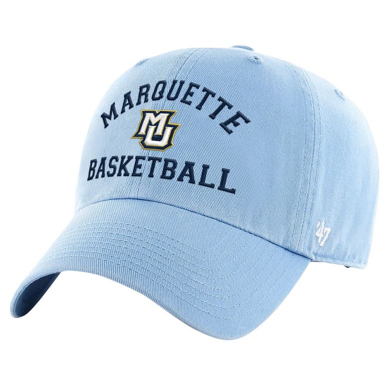 47 ' Light Blue Marquette Golden Eagles Clean Up Adjustable Hat