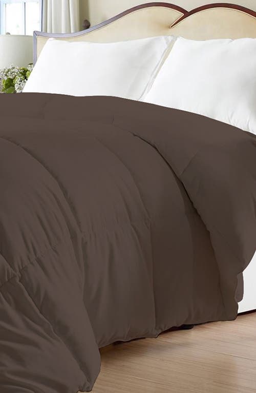 Luxury Home Super Soft Down Alternative Comforter In Chocolate