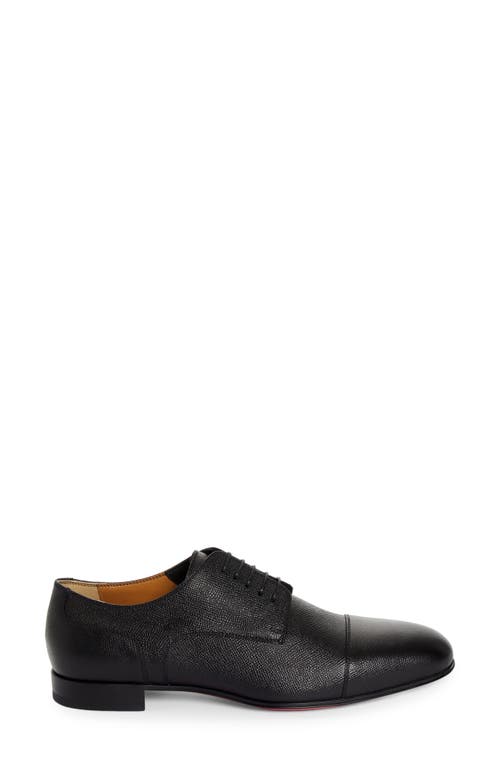 Shop Christian Louboutin Surcity Cap Toe Derby In Black