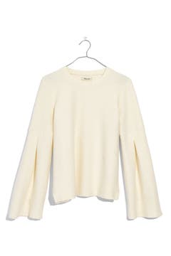 Madewell Flare Sleeve Ribbed Top | Nordstrom