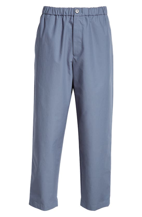 Shop Jil Sander Straight Leg Cotton Trousers In French Blue