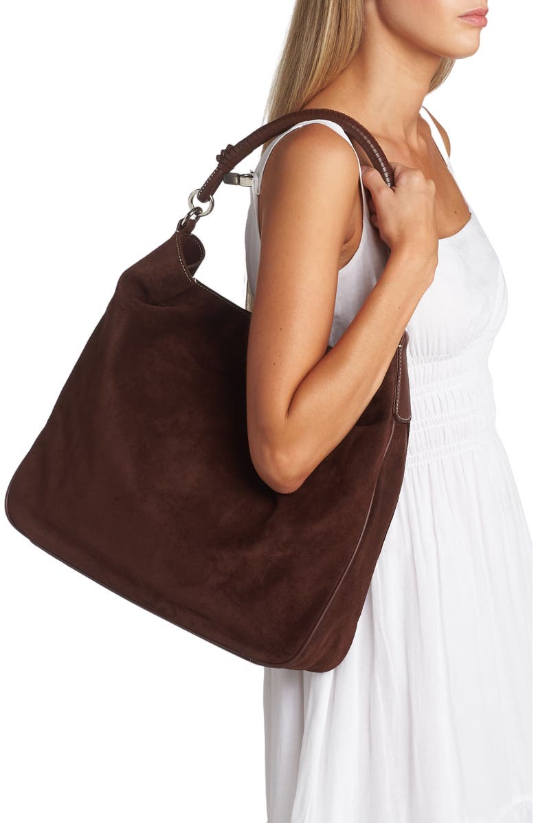 STAUD Perry Shoulder Bag, Alternate, color, Mahogany