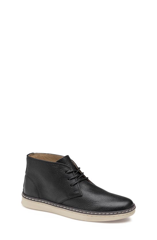 Johnston & Murphy Mcguffey Chukka Boot In Black Full Grain