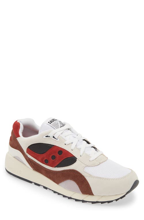 Saucony Shadow 6000 Essential Sneaker In White/rust